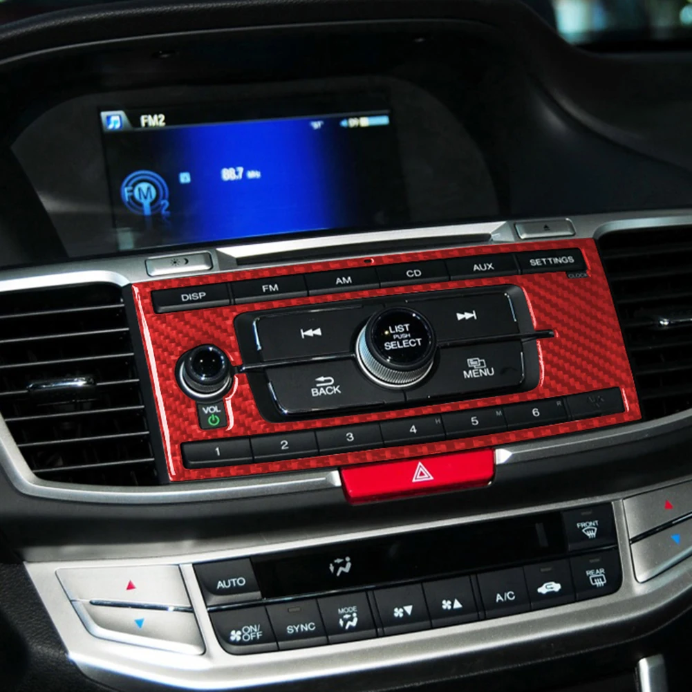 

Practical Central Console Panel Decor Stickers 1 Pc Accessories Anti-Scratches Body Moldings Carbon Fiber Style