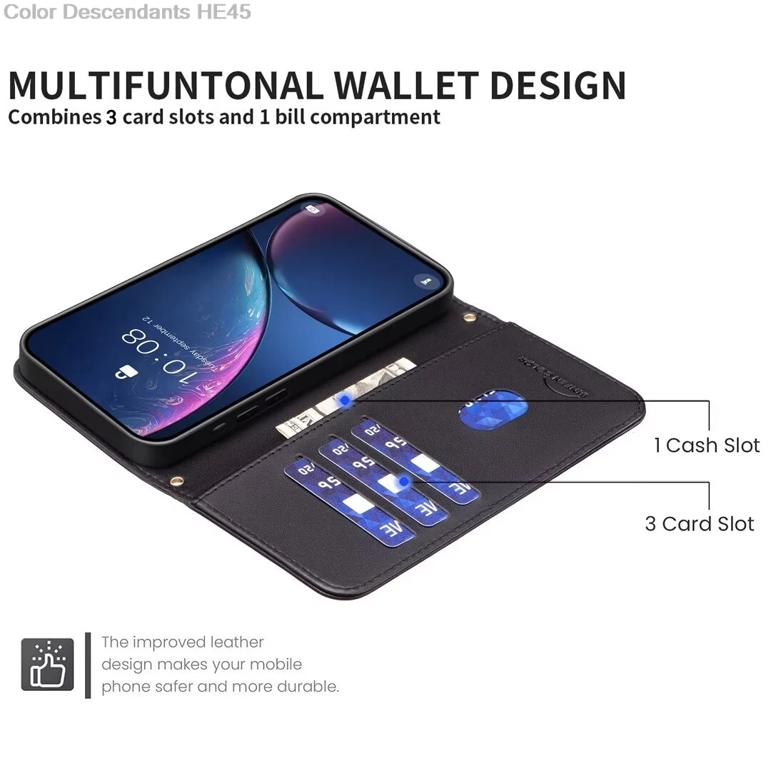 Кожаный чехол-бумажник с 3D рисунком в клетку для Samsung Galaxy A16 A06 A05 A15 4G A05s A25 A35 A55