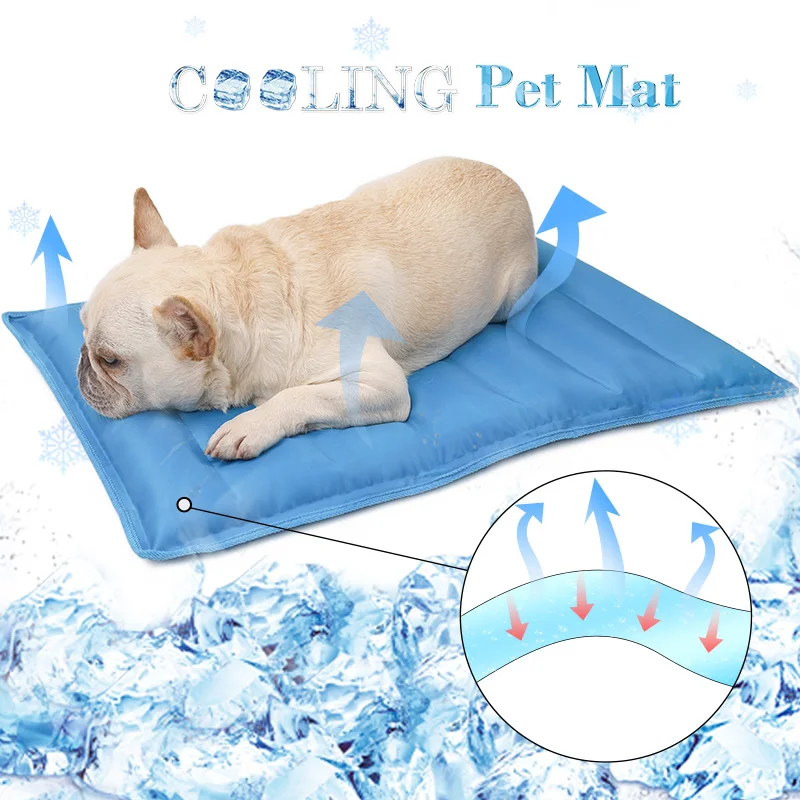 

ECHOME Pet Dog Cooling Mat Ice Pad Mattress Pet Waterproof Cool Mat Bed Cat Summer Keep Cool Pet Gel Dog Mat for Dog Accessories