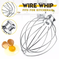6 wire whip whisk egg beater cream mixer stainless steel attachment for k5aww stand mixers milkshake noodle maker