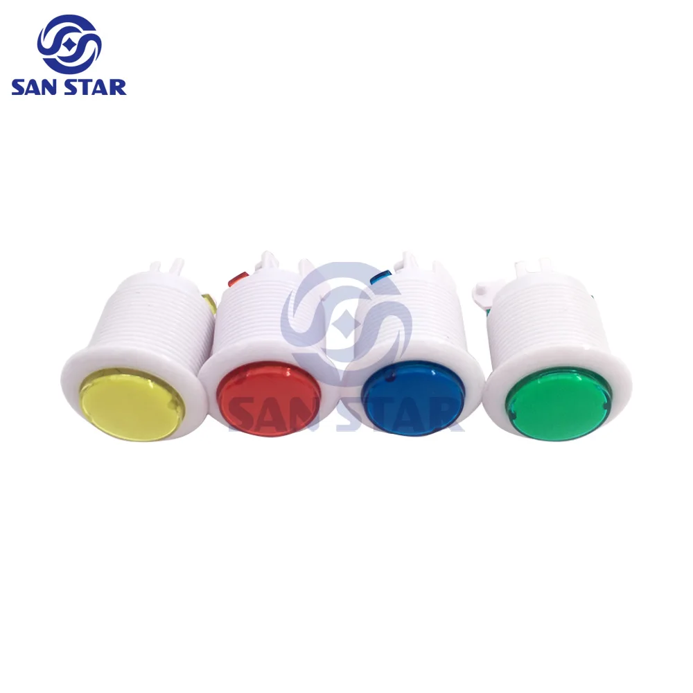 

10PCS American Style Button Arcade Buttons A4 Button with Micro Switch for Arcade Cabinet CLAW Machine DIY Entertainment Machine