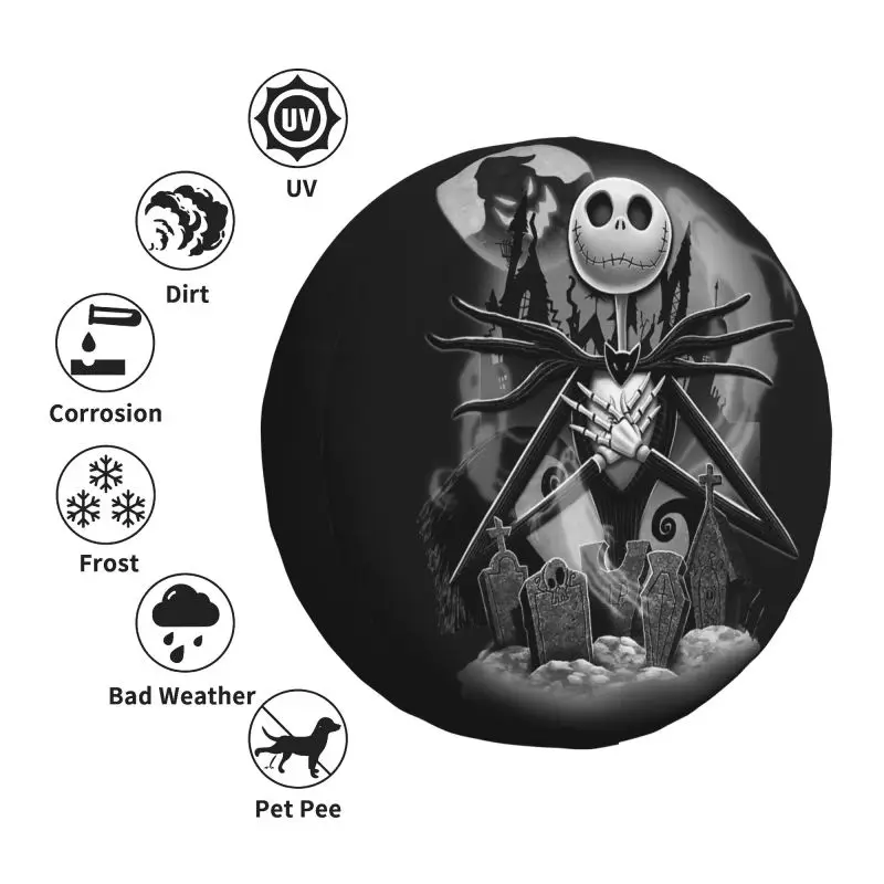 Чехол на запасное колесо Кошмар перед Рождеством для Jeep Mitsubishi RV Tim Burton защита шин