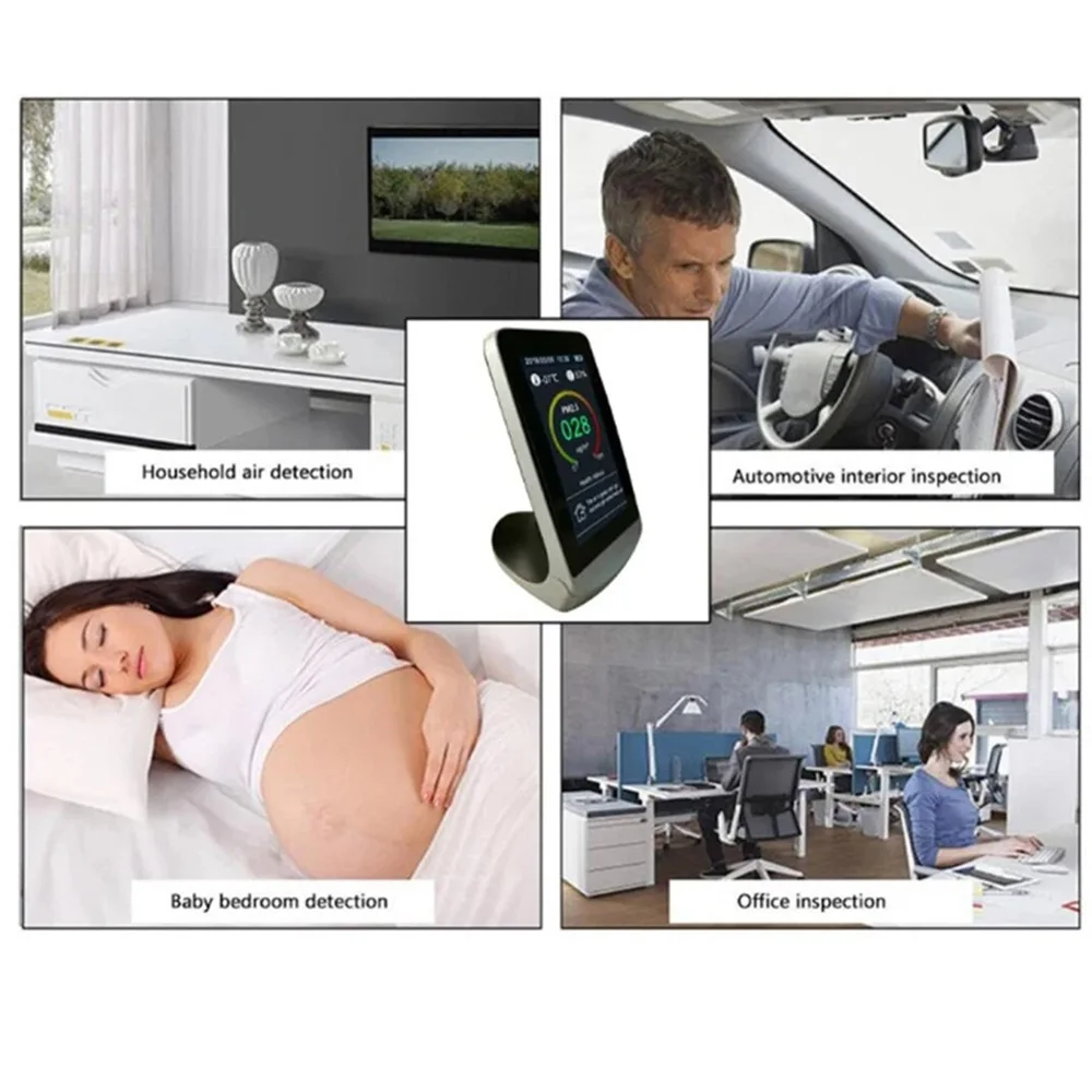 DM72B Внутренний Wi-Fi Датчик качества воздуха CO2 многофункциональный PM1.0 PM10 PM2.5 TVOC