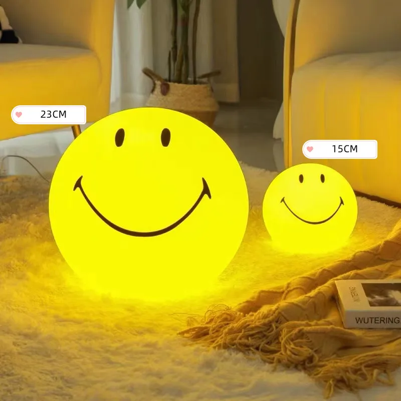 Лампа в виде смайлика 15 см | Освещение