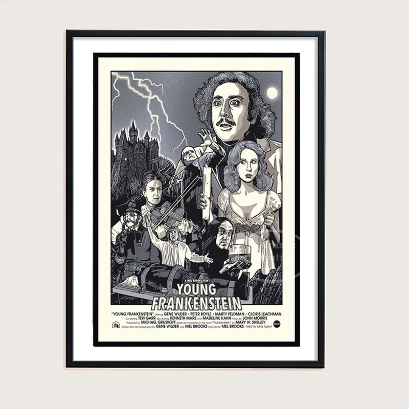 Винтажный постер фильма Франкенштейн универсальные монстры ужасная пленка