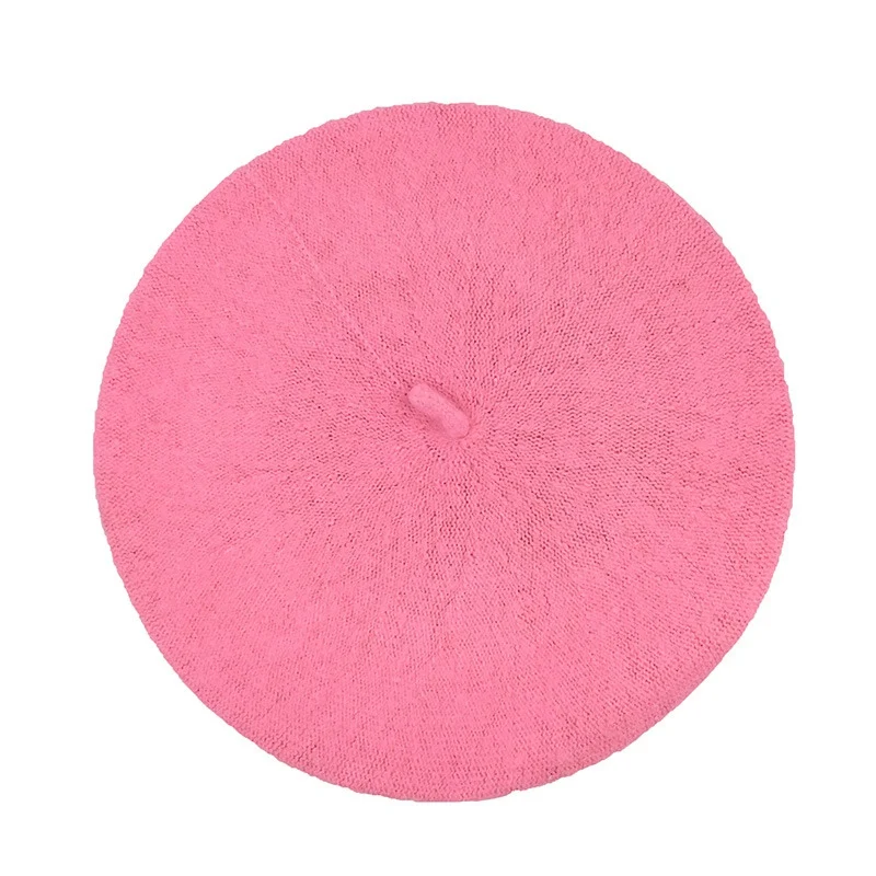 

Wool Solid Color Outdoor Keep Warm Women Beret Painter'S Hat Autumn Winter Adult Korean Version Women'S Winter Hat Beanie