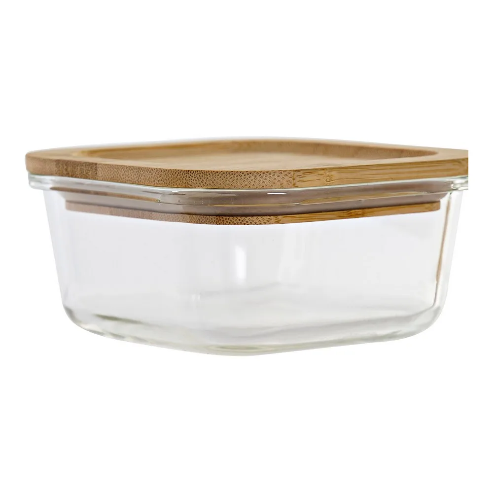 Контейнер для завтрака DKD Декор дома бамбуковый кристалл (13 5x13 5x6 см) | Дом и сад