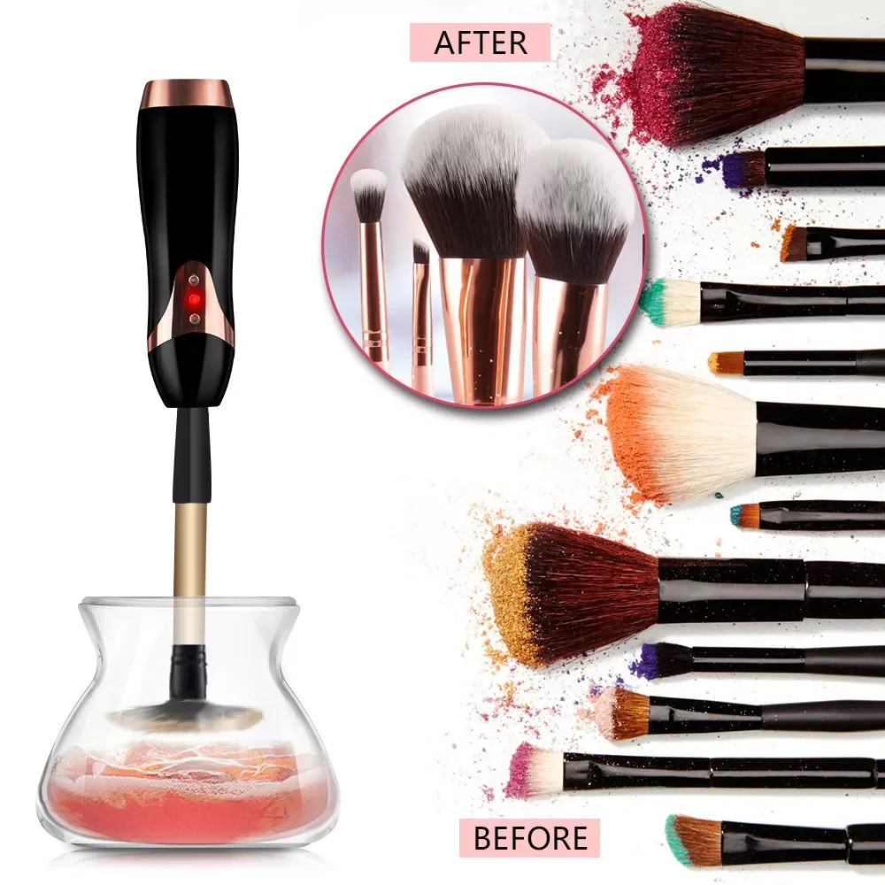 

NEW2023 USB Rechargeable Makeup Brush Cleaner Make Up Brush Cleaner Dryer Cosmetics Brushes Cleaning Tool Makeup Instruments