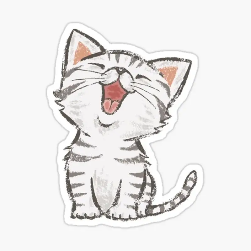 

Американская Веселая наклейка для ноутбука, декор для спальни, автомобиля, милое мультяшное искусство, модный общественный чемодан