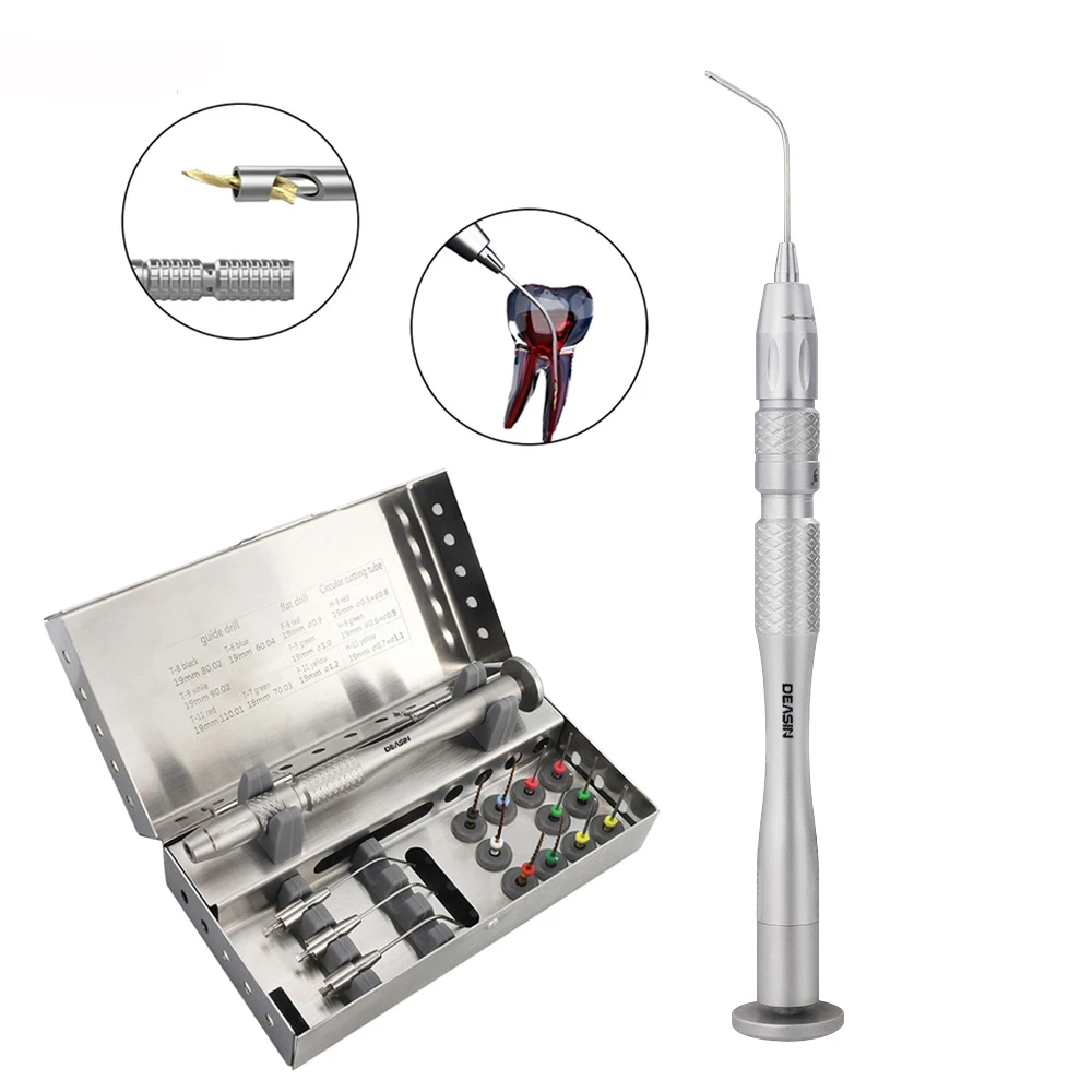 

Dental Equipments Root Canal Extractor Broken Removal Kit Endo File Removal System With 11Pcs Files Dental Products