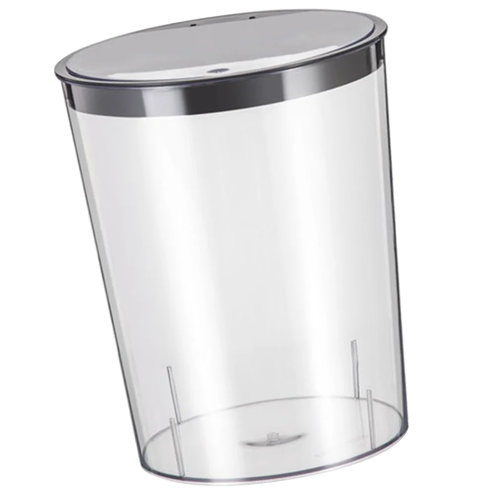 

Multifunctional Clear With Lid Wastebasket Trash Can For Dorm Plush Storage Bucket Waste Basket Trash Can Room
