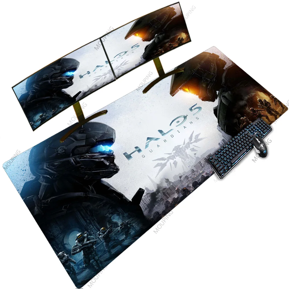 

Halo Pc Gaming Player Accessories Mousepad Rgb Spotlights Lots Backlit Laptop Desk Games Desktop Decoration Speed Computer Table