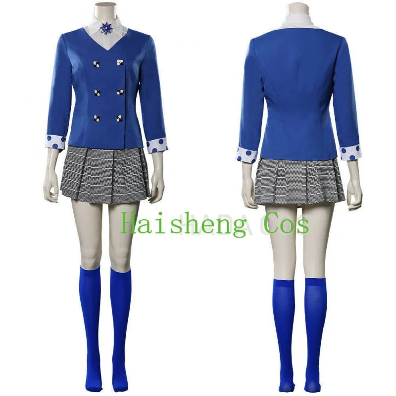 

Heathers The Musical-Veronica Sawyer Cosplay Costume School JK Uniform Red Blue Skirt Outfits Halloween Carnival Girl Dress