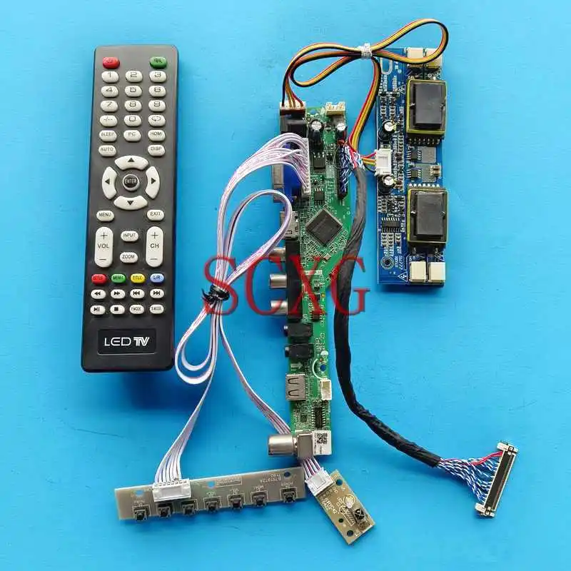 

Плата контроллера экрана ЖК-монитора подходит для M190E1 M190E3 M190E5 30 Pin LVDS Комплект «сделай сам» 19 "VGA AV USB HDMI-Совместимость 1280*1024 4CCFL