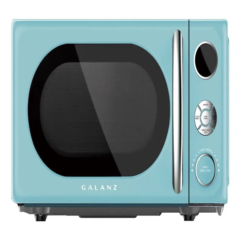 

0.7 cu. ft. Retro Countertop Microwave Oven 700 Watts Blue