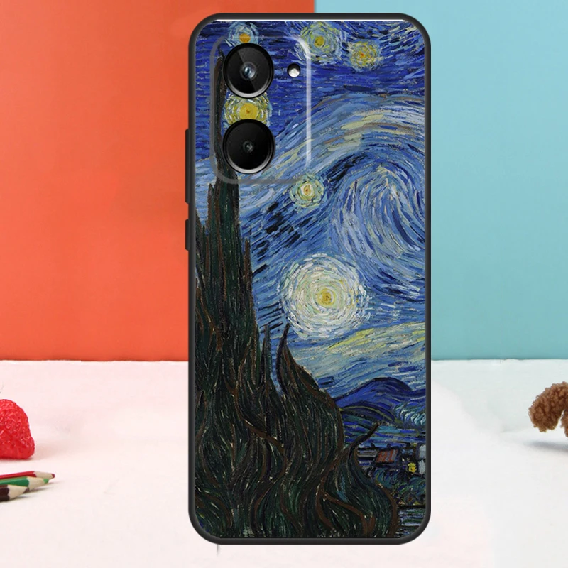 Картина маслом Ван Гога для Realme 11 12 Pro Plus 9 10 GT5 GT3 GT Neo5 C35 C31 C30 C33 C51 C53 C55 C21Y C25s чехол