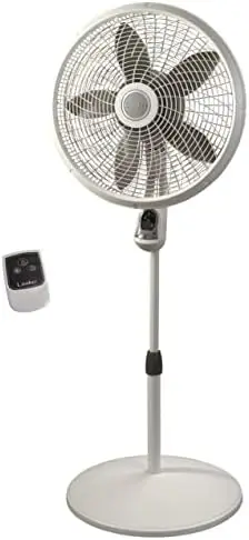 

Cyclone Pedestal Fan, Adjustable Height, Remote Control, Timer, 3 Speeds, for Bedroom, Kitchen, Office and Living Room, 18",