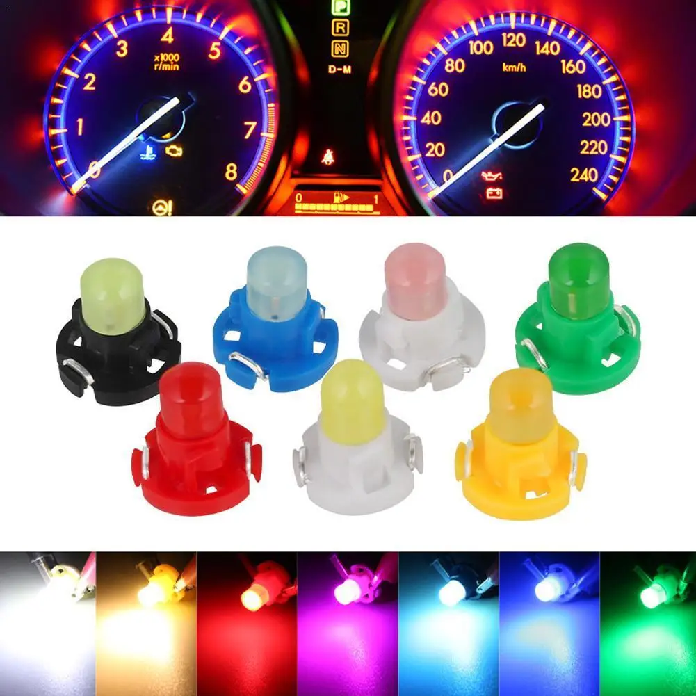 

10 шт., автомобисветодиодный светодиодные лампы T3 T4.2 T3 T4.7 COB 12 В