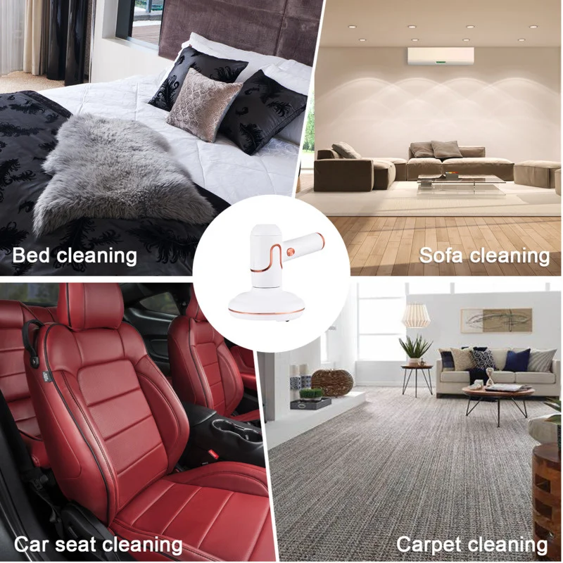 

3-in-1 Handheld Mite Brush Removal Vacuum Cordless Dust Mite Controllers Pillow Mattress Duvet Sterilisation Vacuum Cleaner