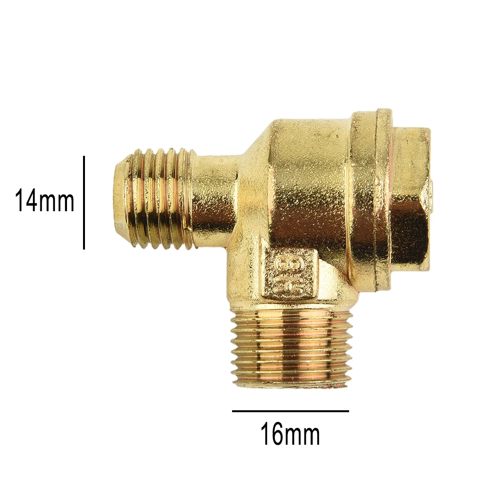 Zinc Alloy Check Valve Connector Tool Male Thread Oil-free Air Compressor
