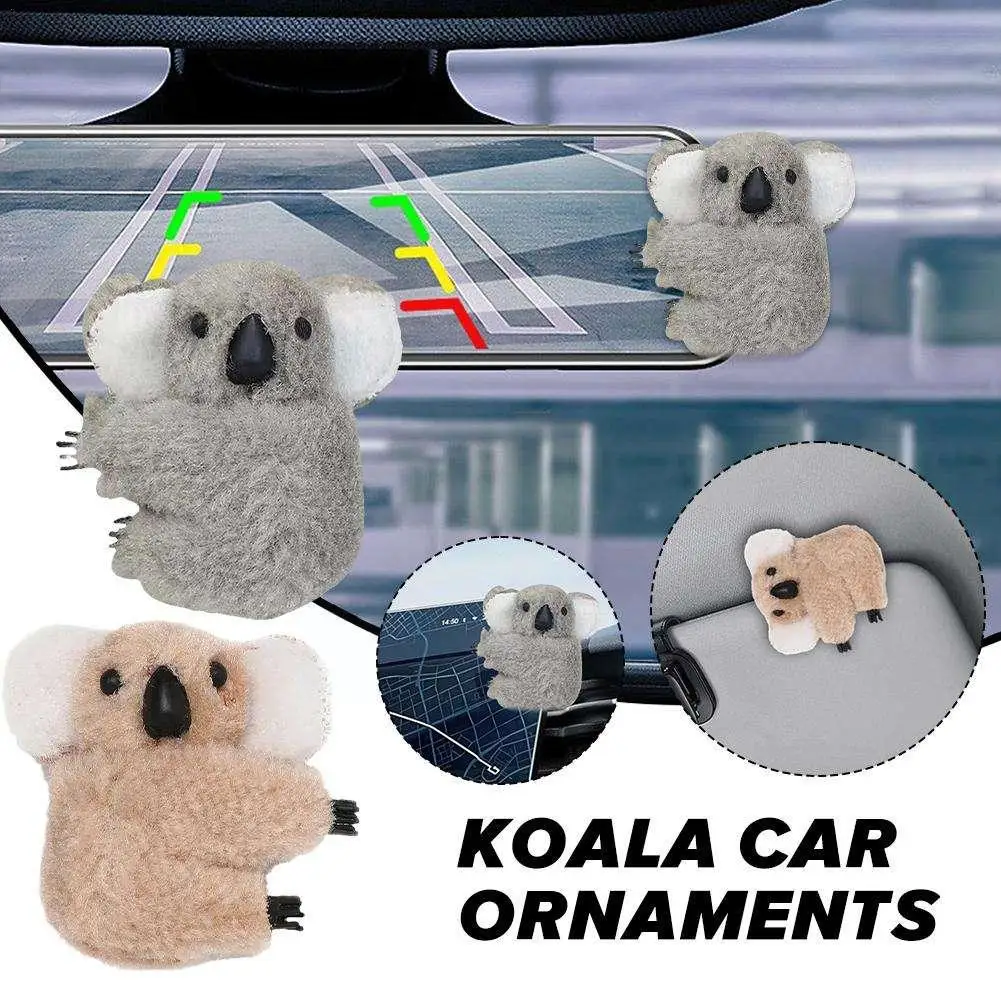 

Cute Car Decoration Creative Koala Plush Center Console Car Female Interiors Decor Motorcycle Accesorries Truck O1D0