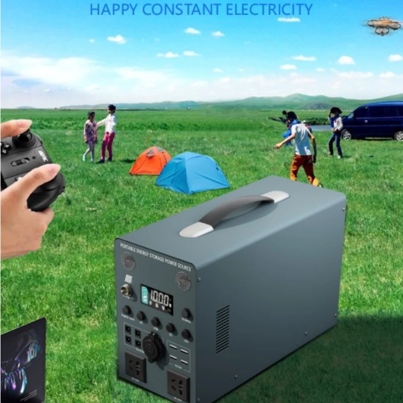 

400w/1000w/2000w camping emergency home outdoor solar power bank power generator battery energy storage system 110v 220v