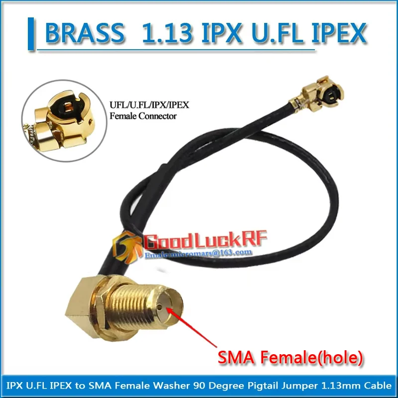 

Кабель UFL U.FL - RPSMA RP SMA 1.13 мм