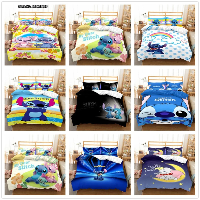 

Disney Cartoon Cute Stetson Pattern Home Textile 3D Cartoon Digital Printed Baby Bedroom Decoration Bedding Set