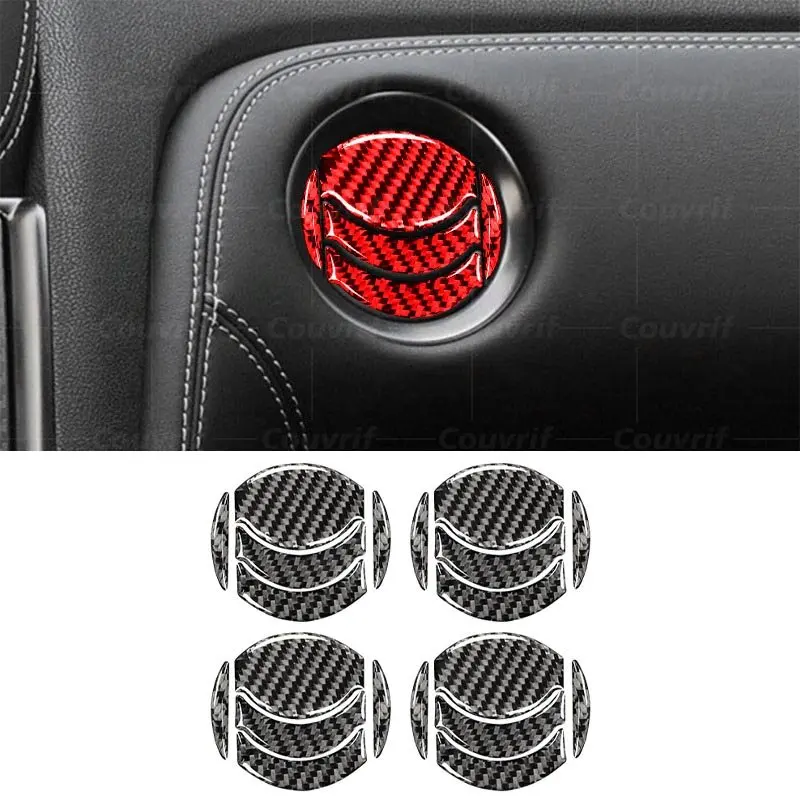 

Car Interior Carbon Fiber Cover Stickers Air Conditioner Decoration Sticker For Nissan GT-R R35 GTR Nismo 2009-2015 Accessories