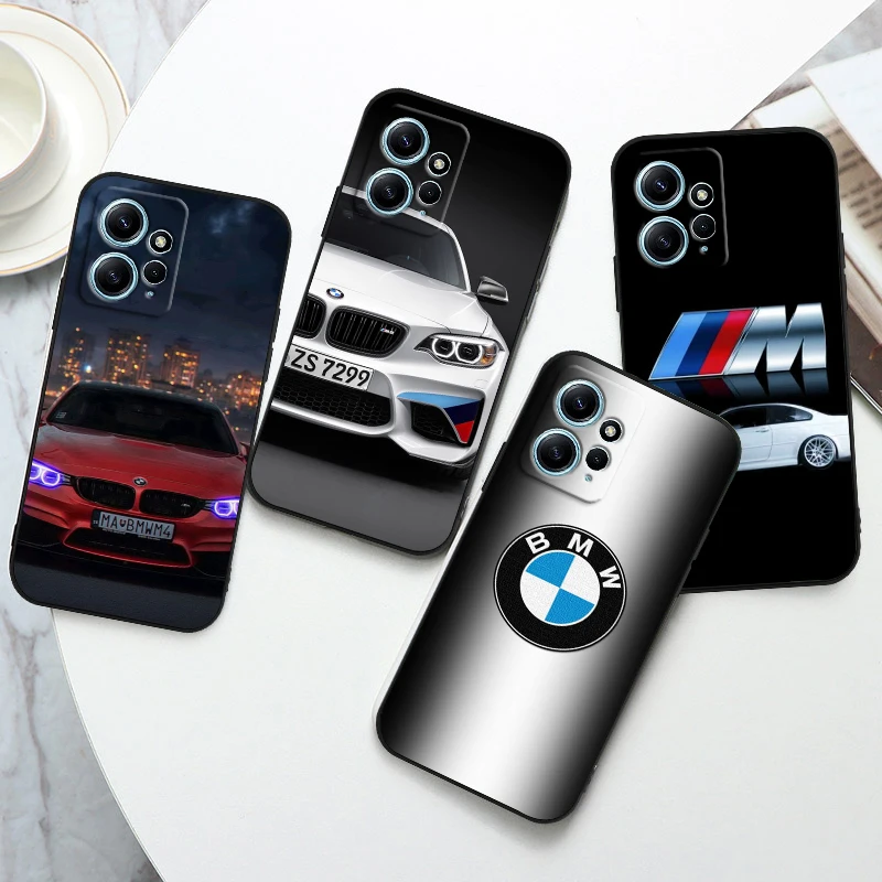 

Love Luxury Bmw Sports For Xiaomi Redmi Note 12 11 11T 10 9 8 7 6 5 4 Pro 5G 4G Silicone Soft Shockproof Black Phone Case Fundas
