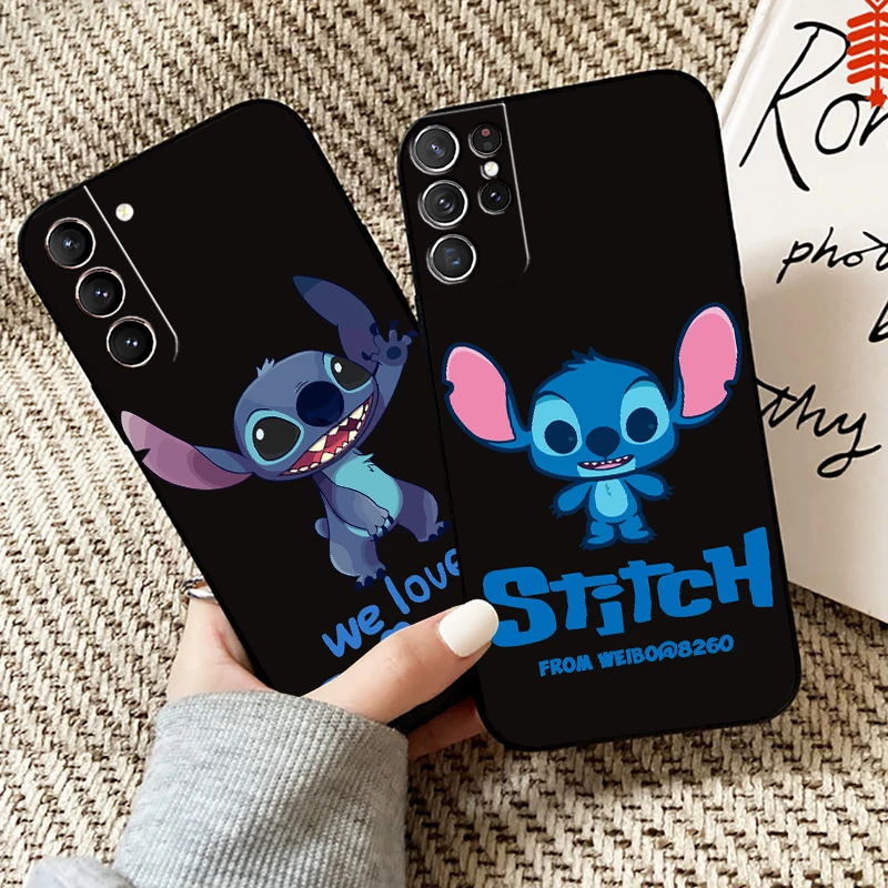 

Cartoon Lilo Stitch Phone Case For Samsung Galaxy S22 S21 S20 S10 10E S9 S8 Plus For Samsung S22 S21 S20 Ultra FE 5G Funda
