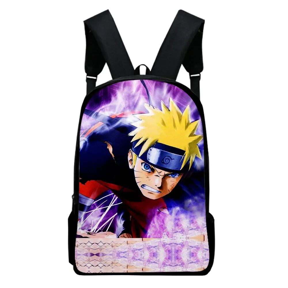 

3D Naruto Anime Printing Peripheral School Bag Fashion Beautiful Lightening Backpack for Primary and Middle School Students