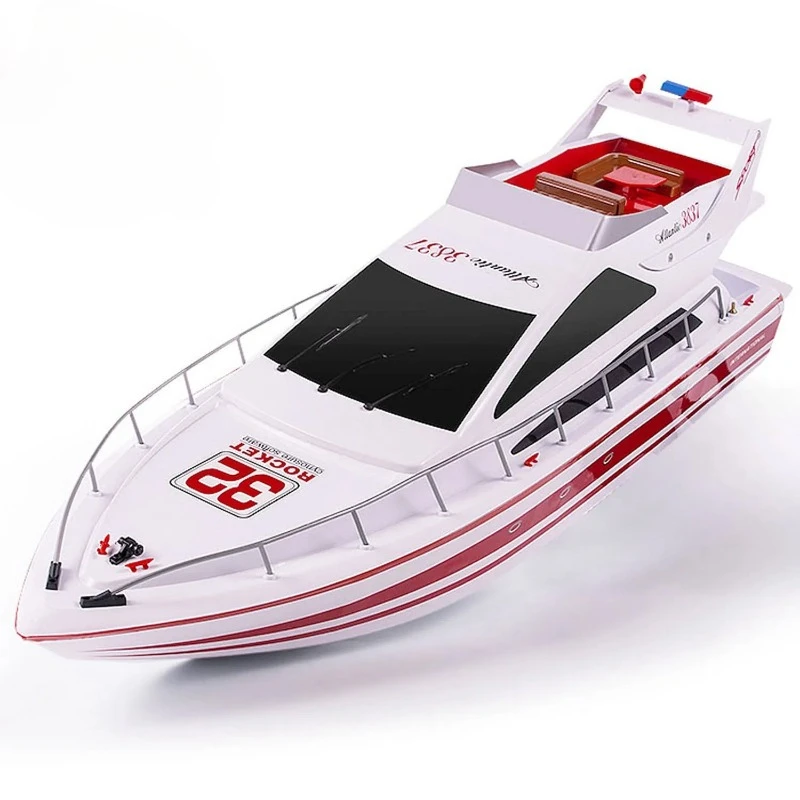 Фото Heng Long 2,4G RC Высокоскоростная гоночная лодка с беспроводным управлением Роскошная яхта Корабль Мотор ESC Окрашенная готовая модель Игрушки Подарки №2