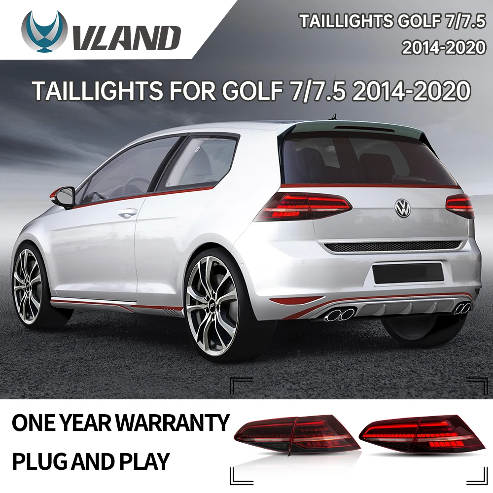 

Задний фонарь в сборе VLAND для Volkswagen Golf 7 2013-2019, задсветильник онарь, задний фонарь с указателем поворота, светильник онарь заднего хода s, свет...