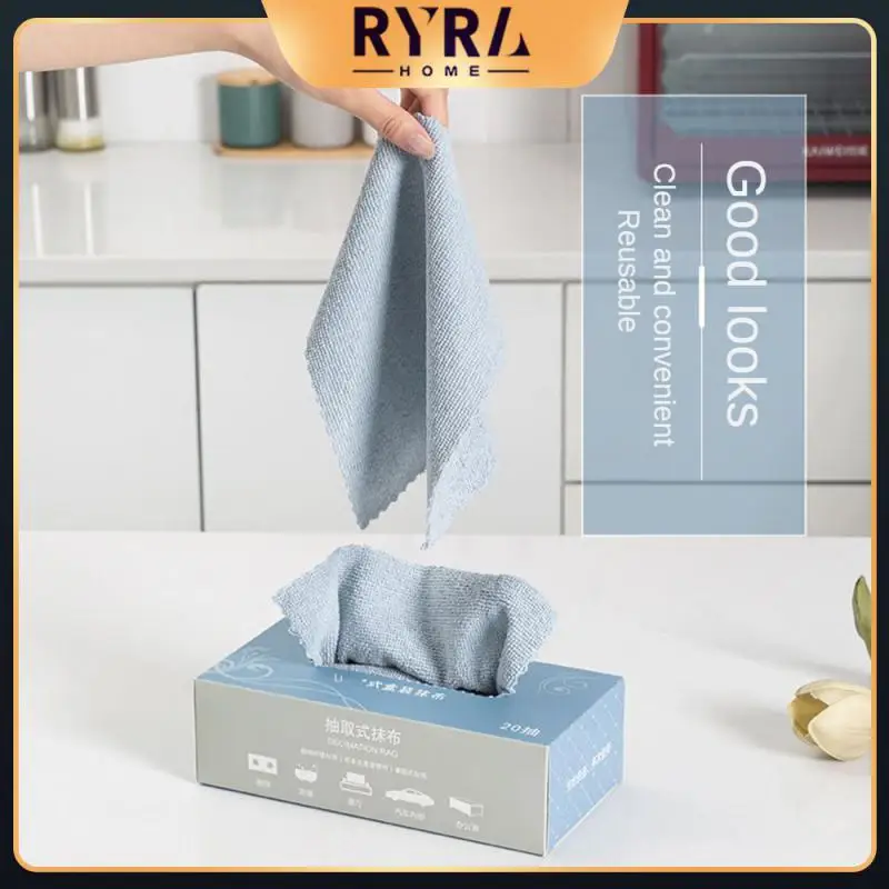 

1pcs Rag Modern Simplicity Simple Wipes Reused Suction Cleaning Cloths 22×22cm Dish Towels Convenient Scouring Pad