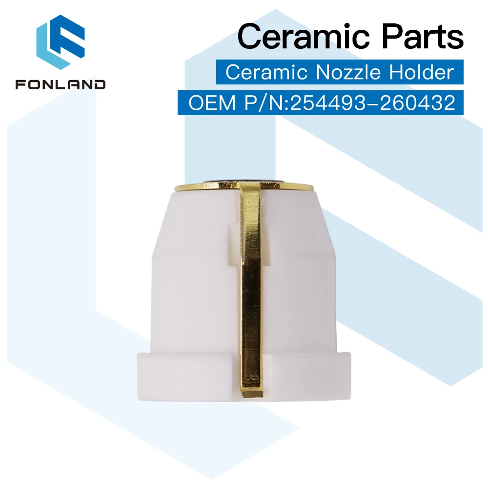 FONLAND Laser Ceramic Nozzle Holder OEM PIN 254493 / 260432 For Fiber Laser Cutting Head Free Shipping