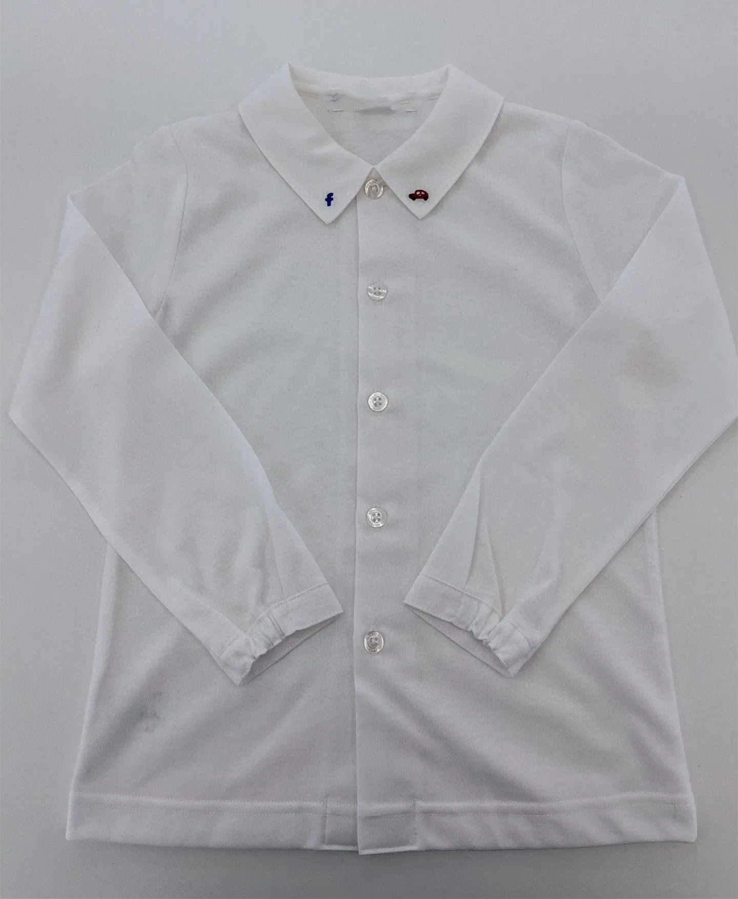 

kids cotton long sleeve shirt Boys Handmade Car Embroidery Lapel Shirt boys tops