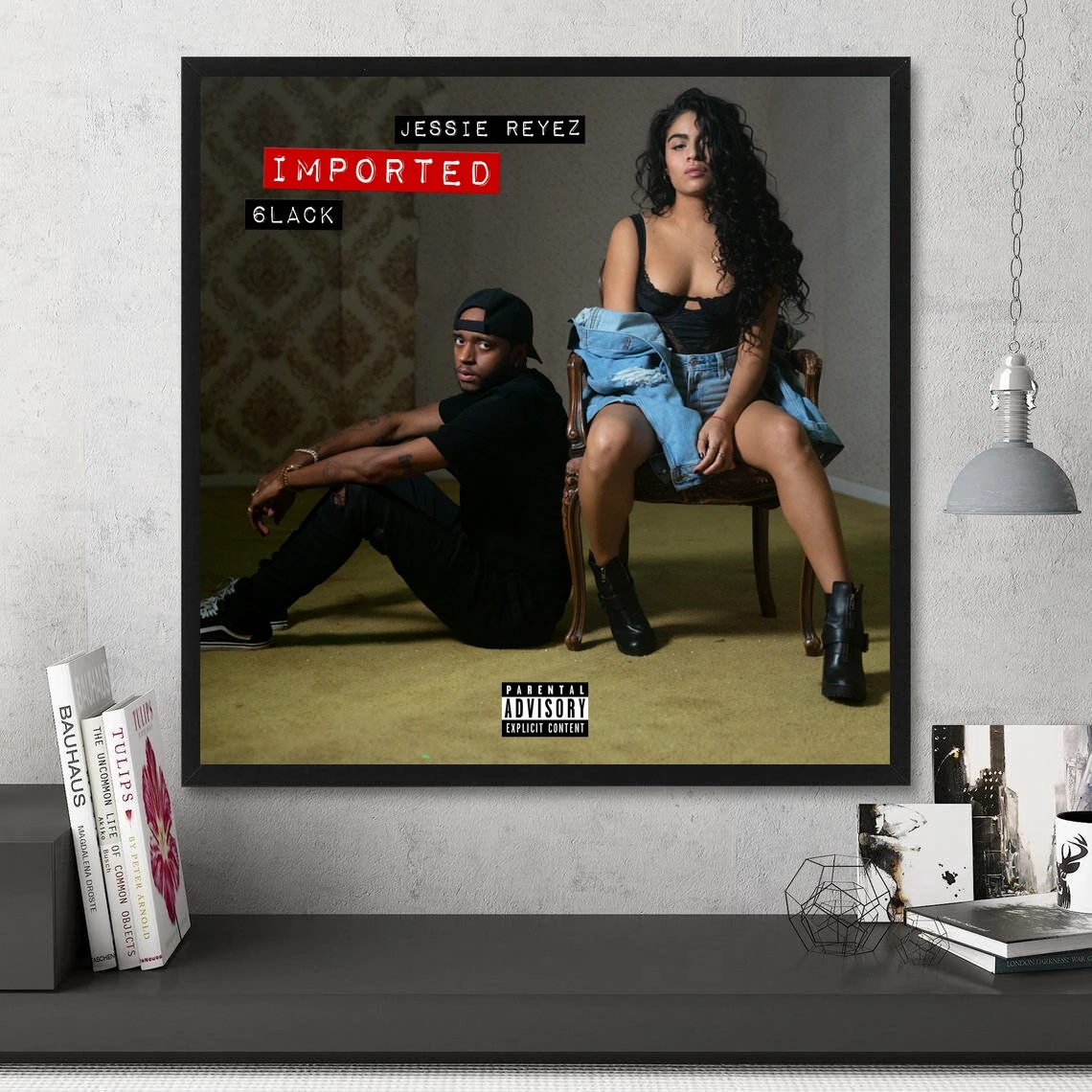 Jessie Reyez 6черный импортный музыкальный альбом постер холст художественный принт