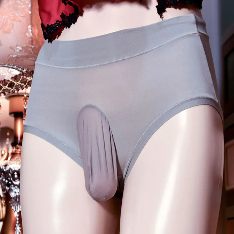 

Трусы-боксеры мужские кружевные, бесшовные, дышащие, с сеткой, сверхтонкие, имитация нижнего белья