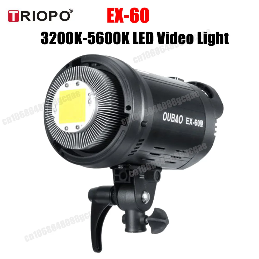 

TRIOPO EX-60Bi Bi-Color 3200-6500K LED Video Light Portable Handheld Outdoor Shooting Photography Light Live Studio Fill Light