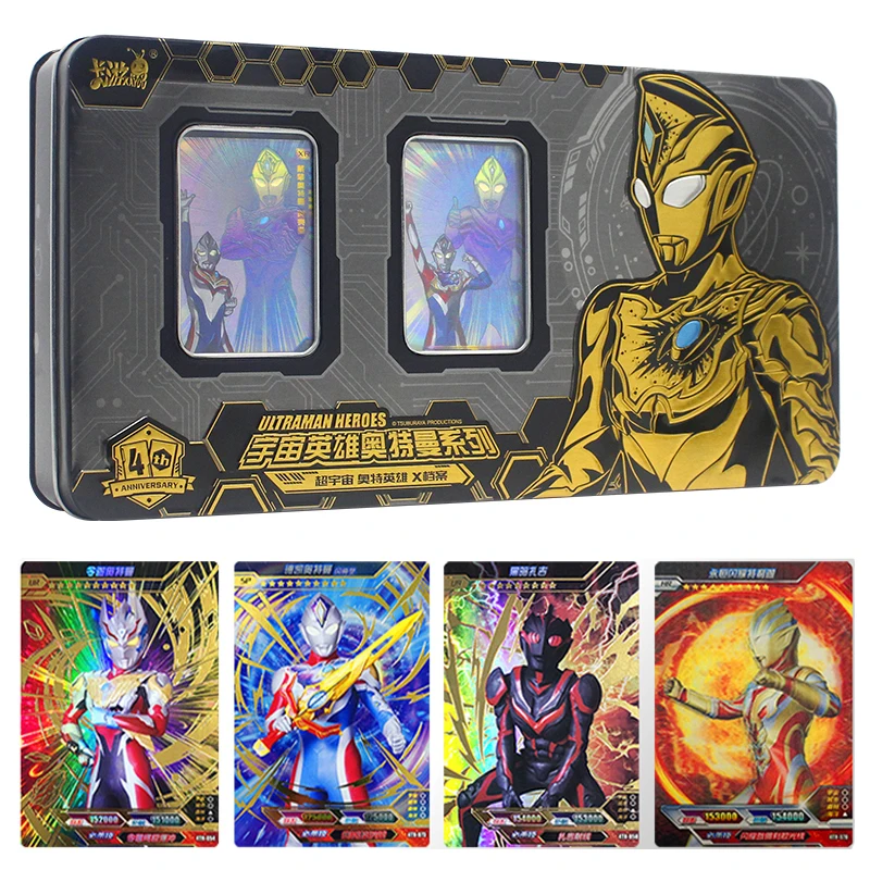 

KAYOU Ultraman Card 4th Anniversary Edition Gift Box Children KR Card XR Toy Collection Card Children's Toy Gift