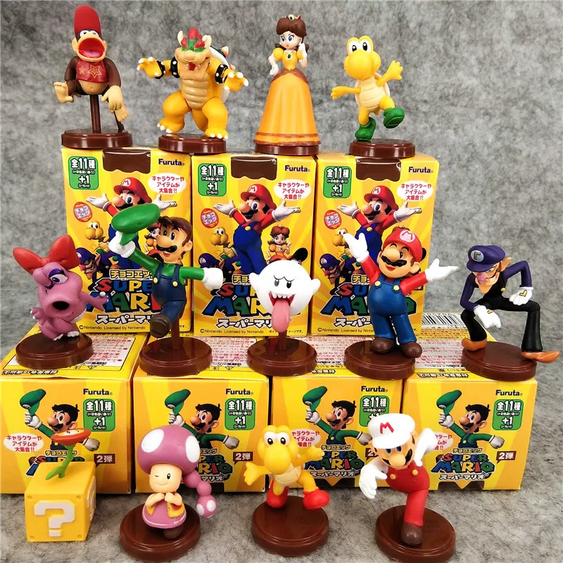 

13pcs/lot Super Mario Bros Odyssey Luigi Yoshi Donkey Kong Wario Princess Model Cartoons Dolls Desktop Decorations Kids Gifts