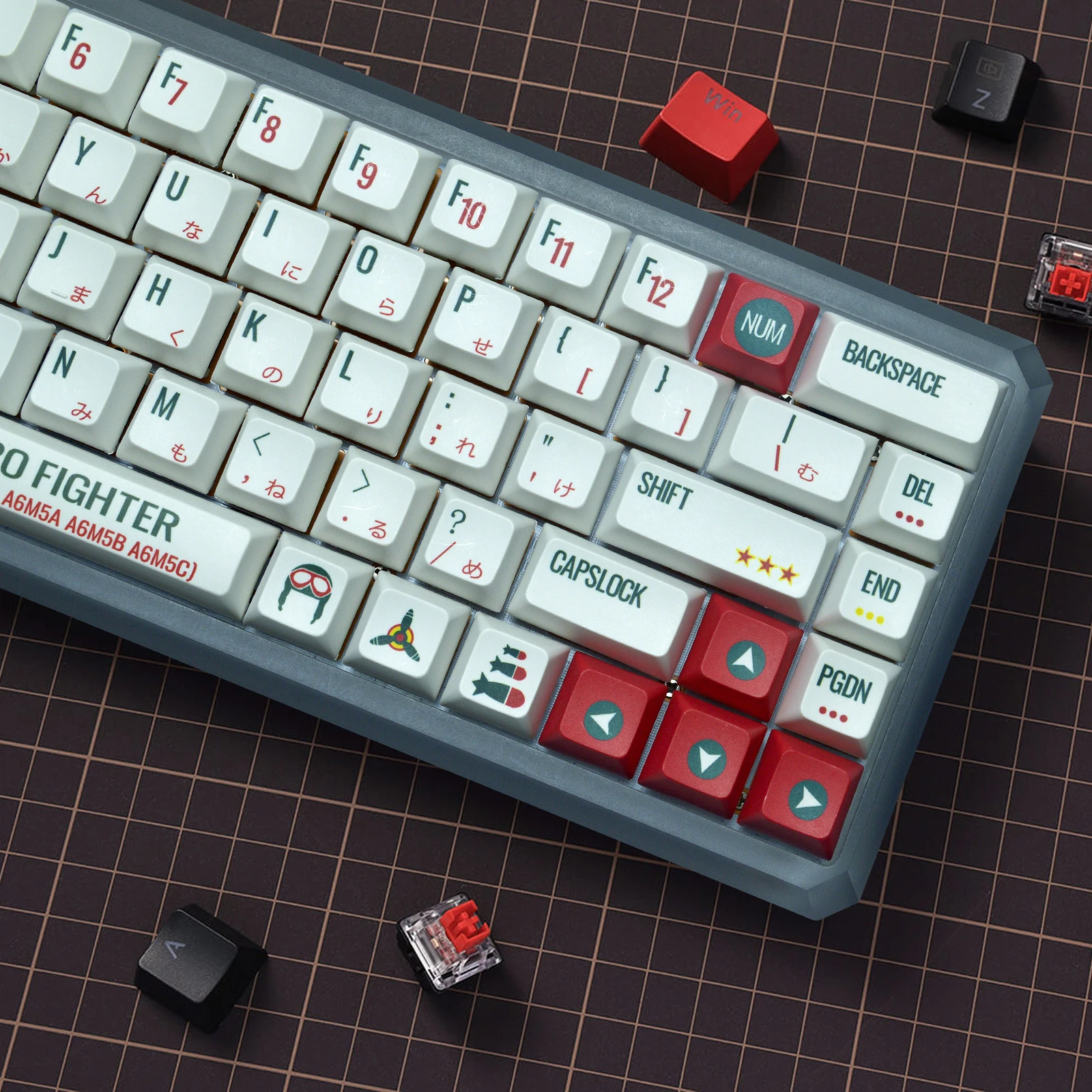 "Cute 119 Keycaps Set PBT XDA Profile For Cherry MX Mechanical Keyboard