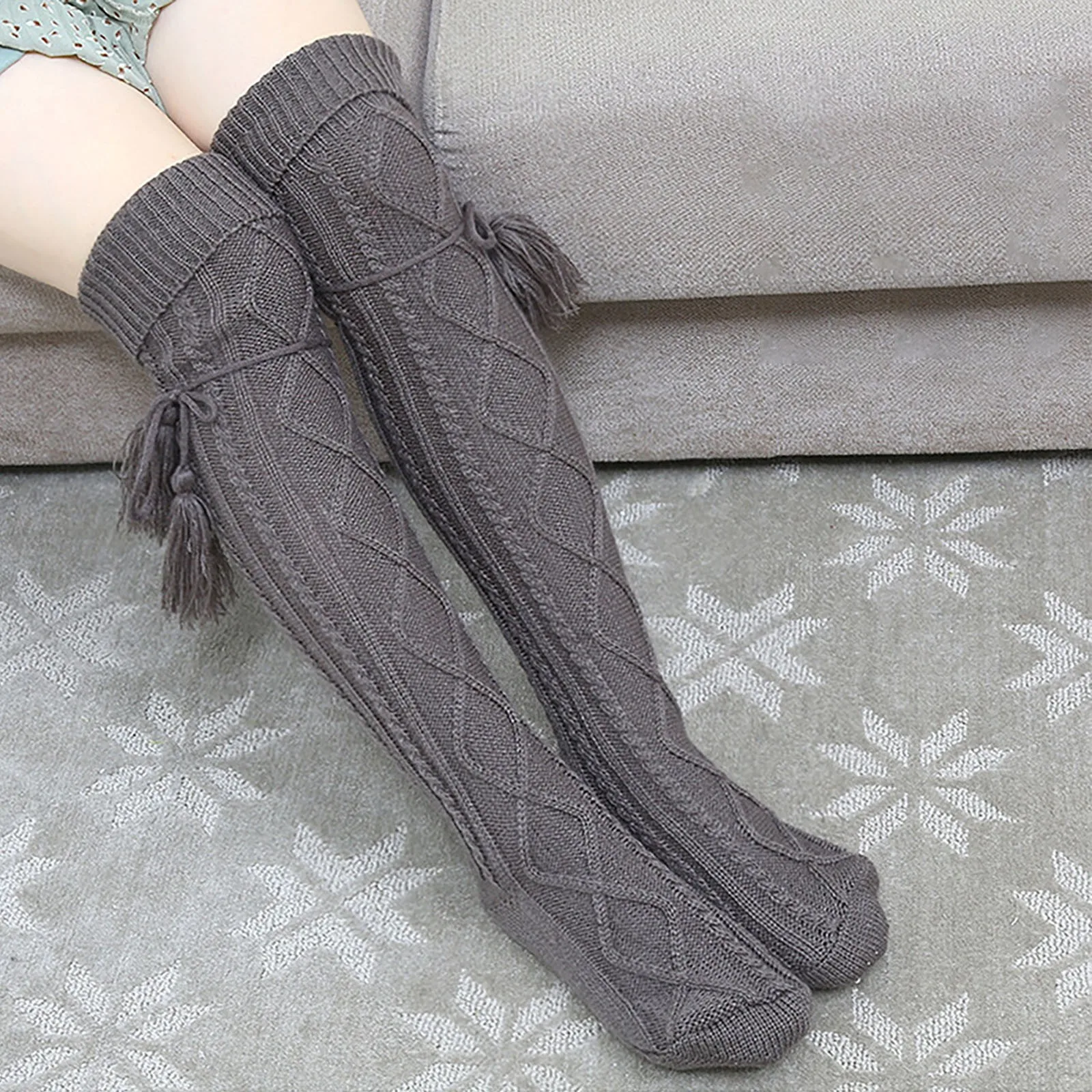 

Колготки в сетку с большим отверстием, Чулки с левой стороны, Женские Повседневные Гольфы, вязаные однотонные, очень мягкие, толстые