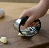garlic press stainless steel manual garlic cutter garlic cutter tool curve fruit and vegetable tools kitchen gadgets