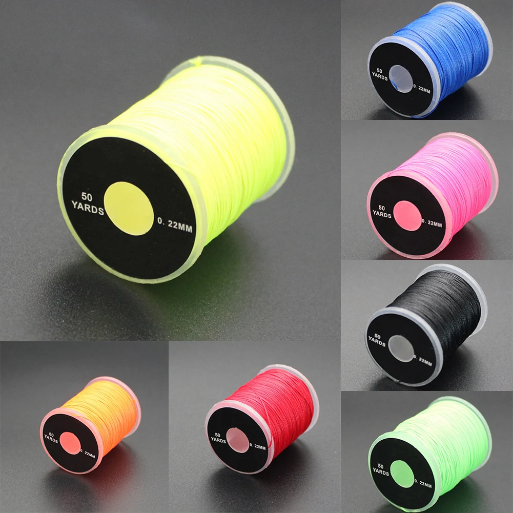 

45m Fly Tying Thread Binding Line DIY Assist Hook Binding Line Durable Polyester Fishing Accessories Tackle Pesca