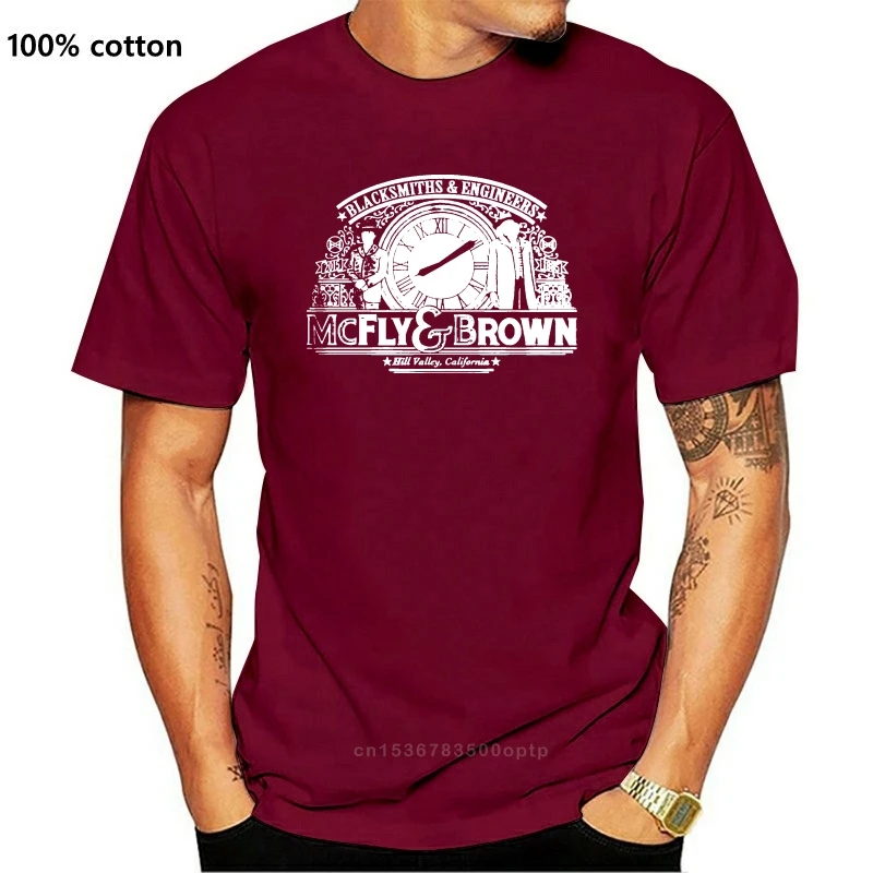 

McFly y Blacksmiths marrones-Camiseta de espalda a la camiseta футуристический для мужчин, Новинка