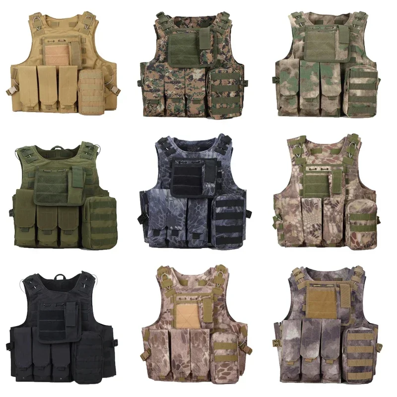 Тактический жилет Molle Combat Multicam камуфляжный страйкбольный военный штурмовой для