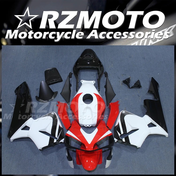 

Комплект обтекателей из АБС-пластика для мотоцикла, 4 подарка, подходит для HONDA CBR600RR F5 2003 2004 03 04, кузов белого и красного цвета на заказ