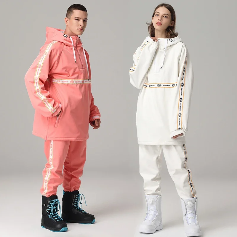 Зимний женский и мужской комбинезон для горных лыж | AliExpress